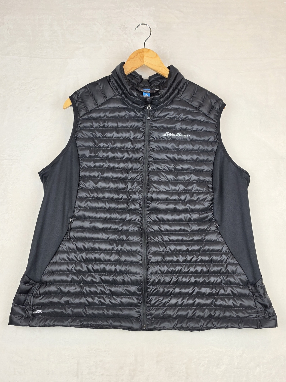 Eddie Bauer First‎ Ascent MicroTherm 2.0 Down Vest Mens 2XL Black 800 Fill